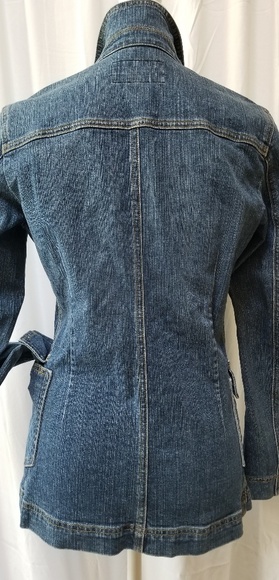 FAÇONNABLE - Vintage Fitted Denim Jacket Sz XS - Picture 6 of 7